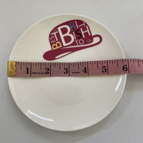 British Theme Plates Royal Doulton POP IN FOR DRINKS Set of 4 Appetizer Dishes - Picture 4 of 10